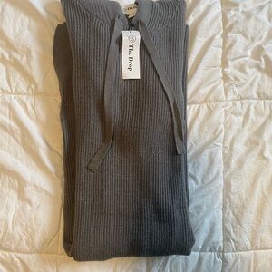NWT Sweater Dress with Hood, The Drop Gray Ribbed